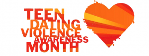 teen dating violence awareness month logo