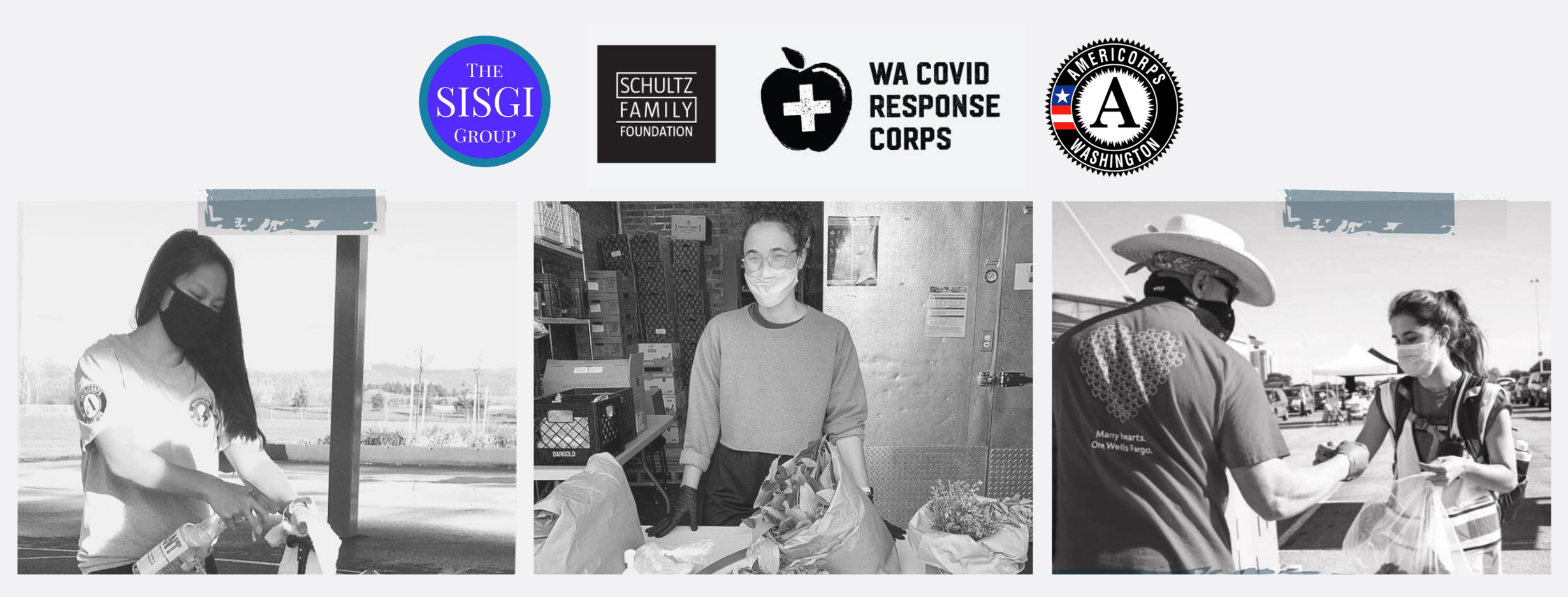 Pictures of AmeriCorps members helping in their communities